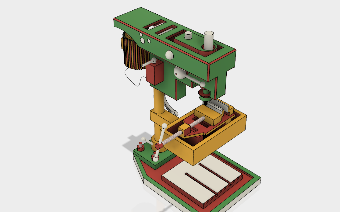 台钻【彩红网3D模型-caired.com】